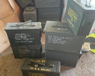 Ammunition storage boxes