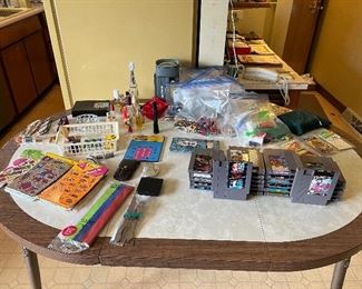 Nintendo games, vintage pens, and stickers!