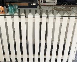 Picket Fence Glass Top Table
