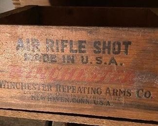 Old Winchester Air Rifle Shot Advertising Crate