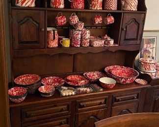 Vintage Step Back Cupboard/Hutch