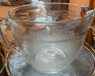 Large Glass Batter Bowl