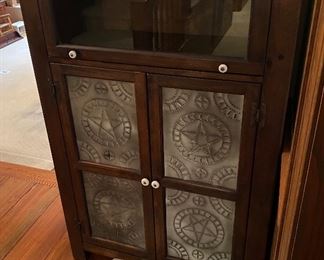 Vintage Punch Tin Pie Safe