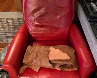 Red Leather Recliner
