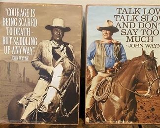 Metal John Wayne Signs