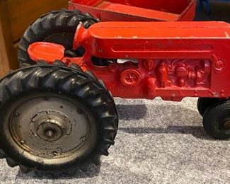 Old Metal Toy Tractor