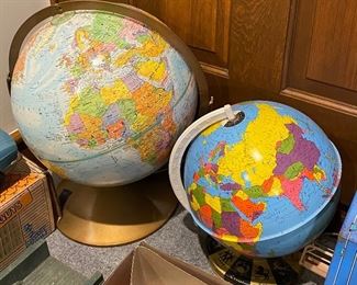 Tin Litho Globes