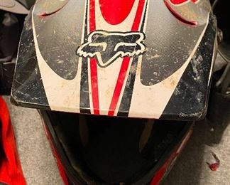 Autographed Visor Motocross Helmet