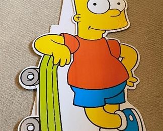 Vintage Bart Simpson Skateboard Standee