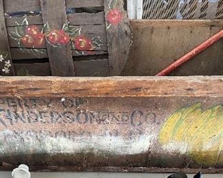 Early Wooden W.H. Anderson Greensboro, N.C. Fruit Box