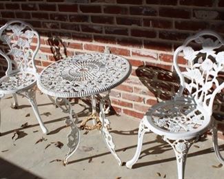 iron patio set