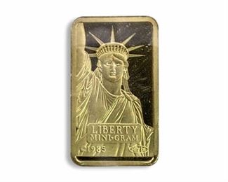 2g Gold Bar, Credit Suisse 999.9, Carded