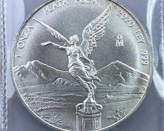 2020 Mexico Silver Libertad, Hard to Find .999