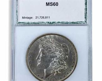 1889 Morgan Dollar, Nice Luster, PCI 3rd Party Slab