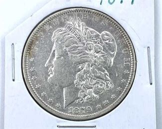 1879 Silver Morgan Dollar XF+