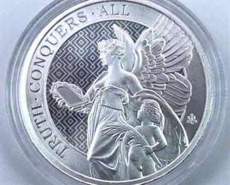 2022 St. Helena Truth Conquers All 1oz 999