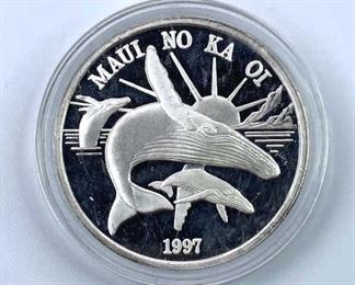 1oz Maui Silver Dollar 999 Minted in Hawaii