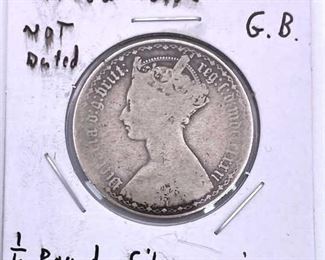 1/10 Pound G.B. Silver Coin Issued 1800s