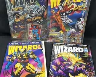 (4) Wizard Guide to Comics Magazines 1990s