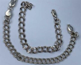 (2) 925 Silver Charm Bracelets
