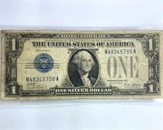 1928-A U.S. $1 'Funny Back' Silver Certificate