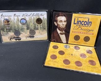 Bison Nickel Set + 'Complete' Lincoln Design Set
