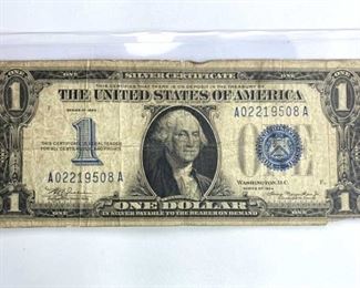 1934 U.S. $1  'Funny Back' Silver Certificate