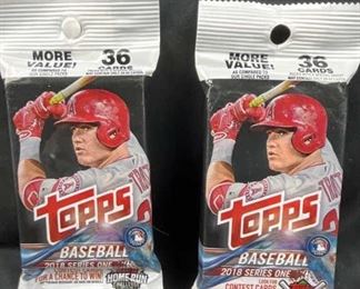(2) 2018 Topps Baseball Series 1 Hanger Jumbo