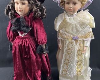 (2) Vintage Porcelain Dolls