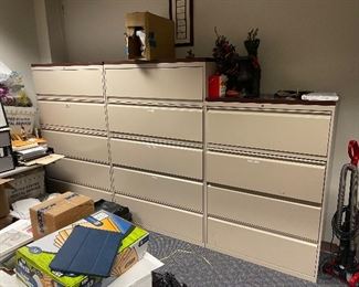 Lateral filing cabinets