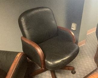 Black leather Chair 5 available
