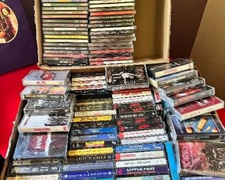 CD’s and cassettes 