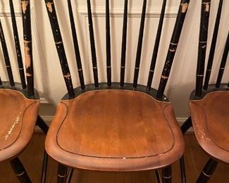 Set of 6 Hitchcock Chairs