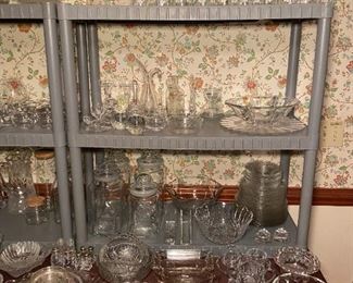 Assorted Clear Glassware