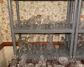 Assorted Clear Glassware