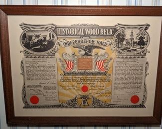 Historical Wood Relic - Independence Hall