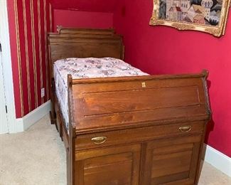 Twin Size Antique Murphy Bed