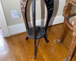 Gothic Asian Style Dragon Side Table