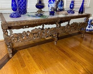 Marble Top Accent Table (Low)