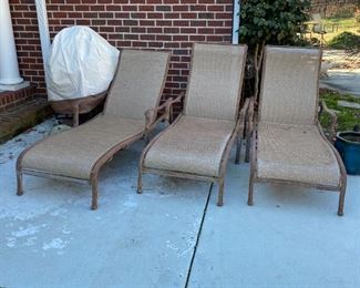Cast Aluminum Lounge Chairs