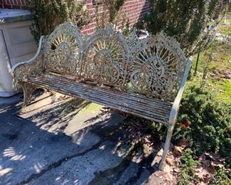 Wrought Iron Bench