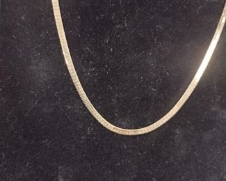 14k gold chain herringbone 
