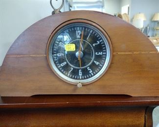 awesome mid century folk art clock from old car 