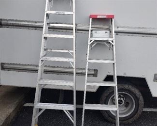 6ft and 8ft aluminum ladders 