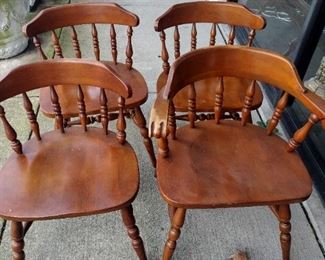 4 chairs maple 