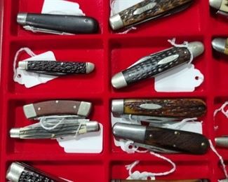 collectible case xx pocketknives and more queen, schrade, buck etc etc 