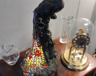 awesome peacock-stained glass lamp 