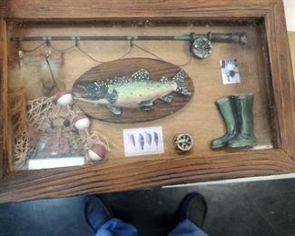 coolest fishing shadowbox ever 