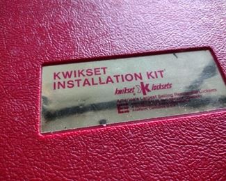 Kwik set installation kit. 