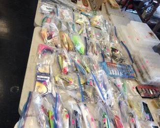 TONS OF FISHING LURES AND MORE !!!